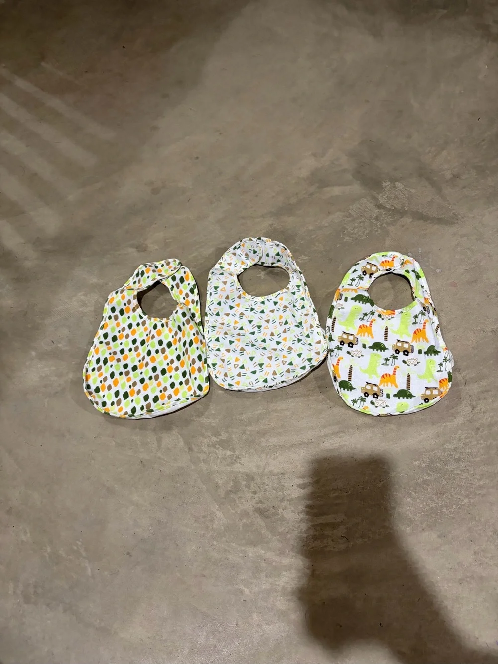Unbranded Baby Bib Set - Green, Yellow & White